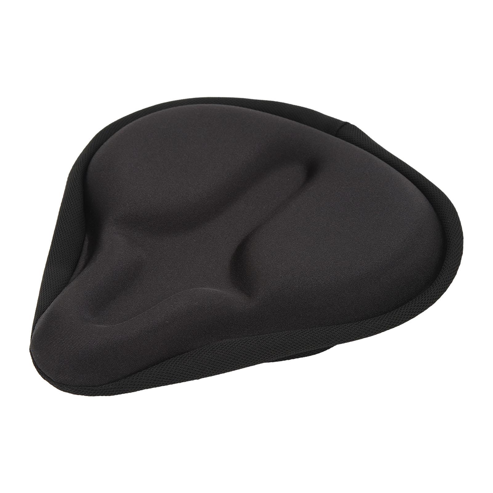 Bicycle Seat Cover Thickened Widened Slip Resistant Vibration Absorption Bike Seat Cushion Silicone Pad for Mountain Bike