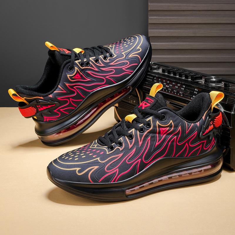 Men's 8868 Leather Casual & Running Shoes - Non-Slip, Versatile Basketball Sneakers, Large Size, Spring/Autumn Fashion.