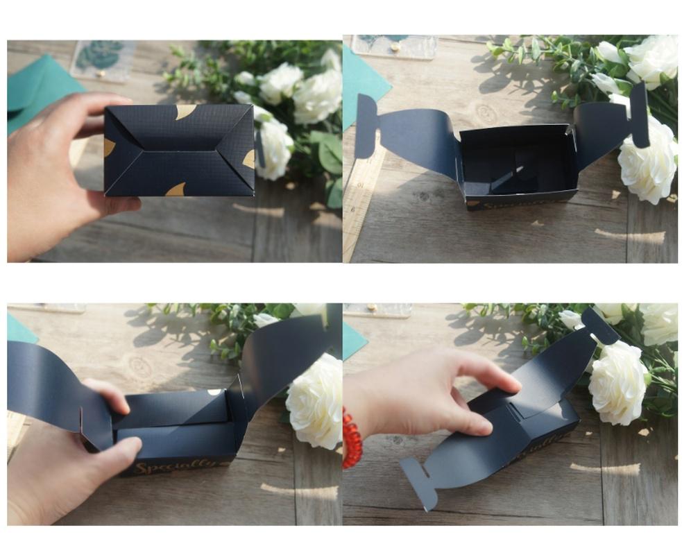 10Pcs Bow Paper Box As Soap Cookie Candy Little Gift Packaging Christmas Wedding Favors Gifts Decora