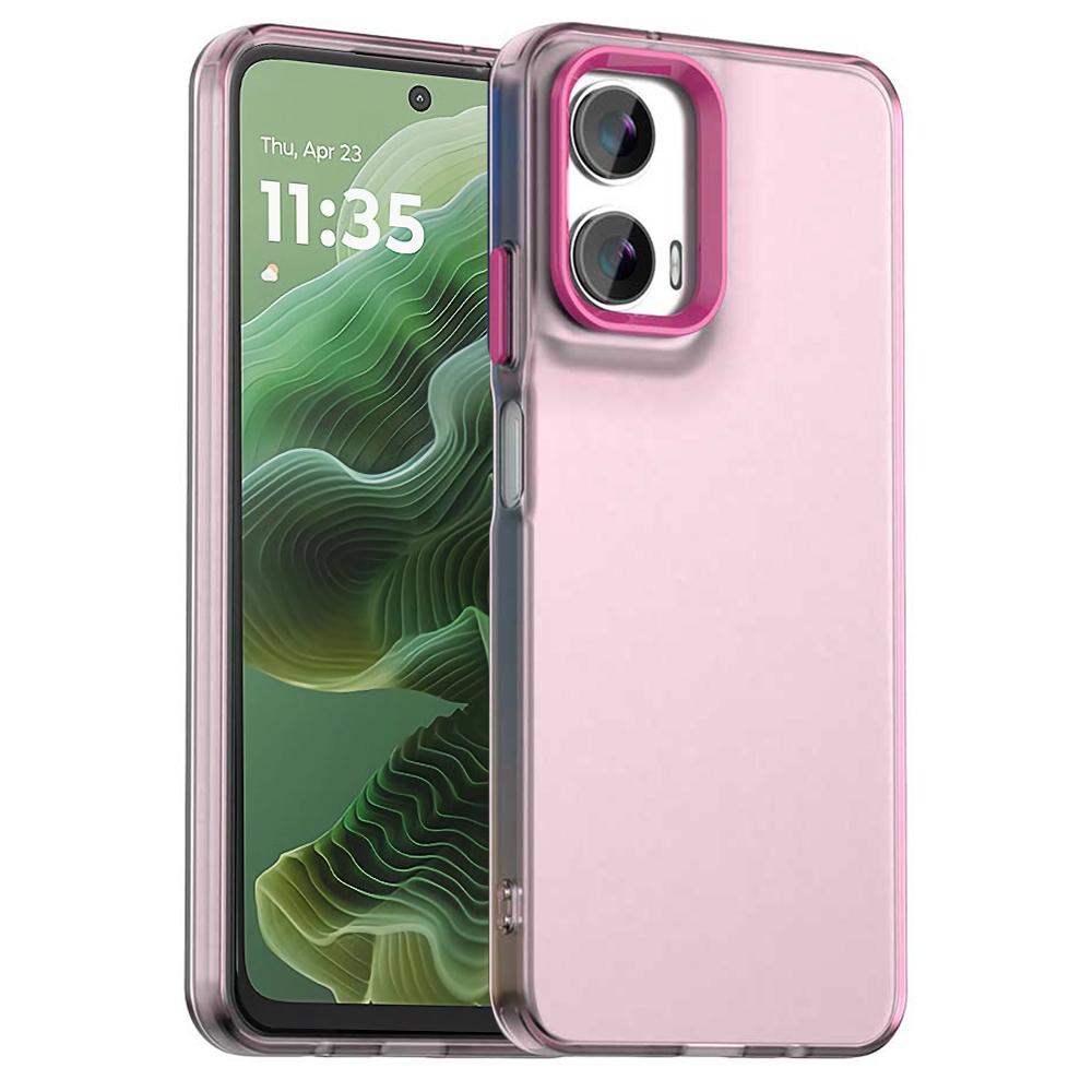 

Для Motorola Moto G35 5G чехол PC+TPU+PET матовый противоударный чехол для телефона E