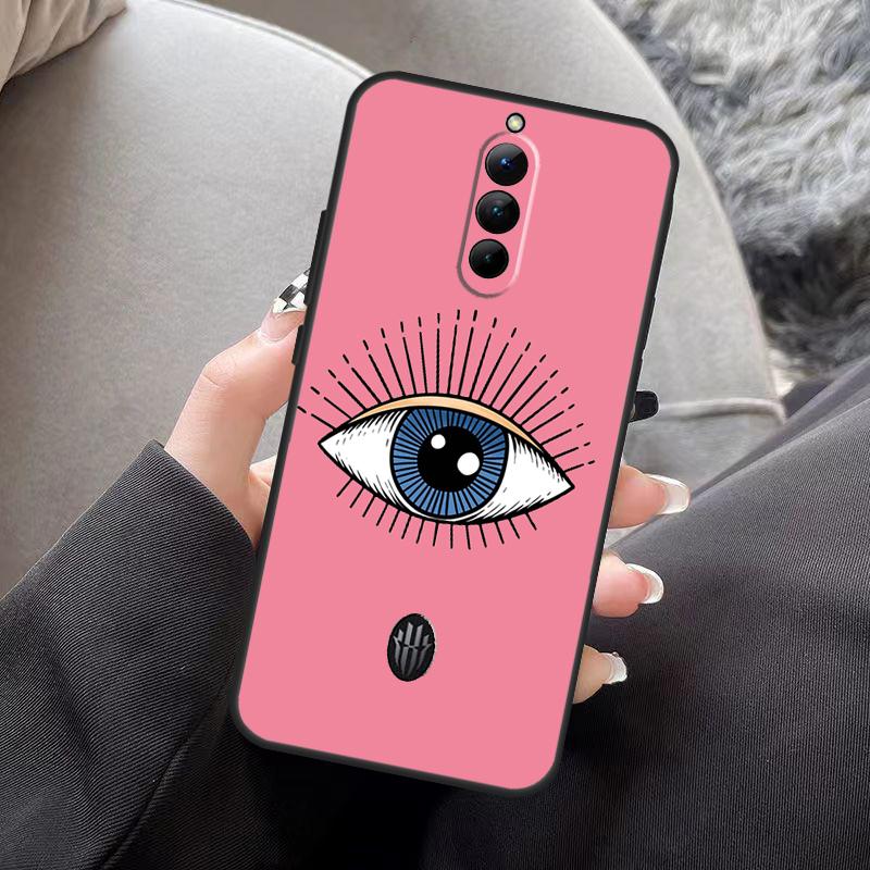 

Сглаз Счастливый Глаз Синий Чехол Для ZTE Nubia Red Magic 11 10S 10 Air 8 8S 9 9S Pro Plus 5G 6R 7 6 6S 7S Pro Задняя Крышка RedMagic 8S Pro Plus