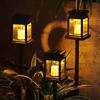 Solar Powered Ground Insert Lamp Outdoor Garden Decor Warm Atmosphere Light Solar Garden Lights Landscape Lighting