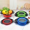 Folding Drainage Basket Set Fruit  Vegetable Washing Basket Drainer Bowl Filter Basket