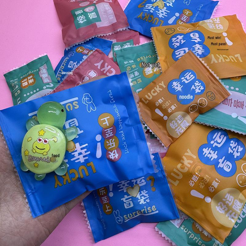 

Светящаяся фигурка мультяшной черепашки из смолы, DIY распаковка, игра вслепую