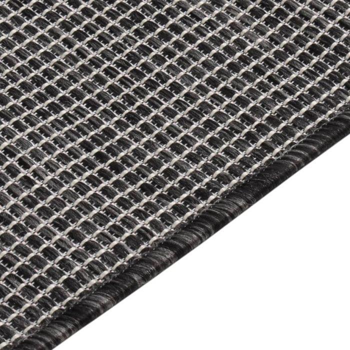 Tapis d'extérieur - Non spécifié - 200x280 cm - Gris - Résistant aux UV - Tissage plat