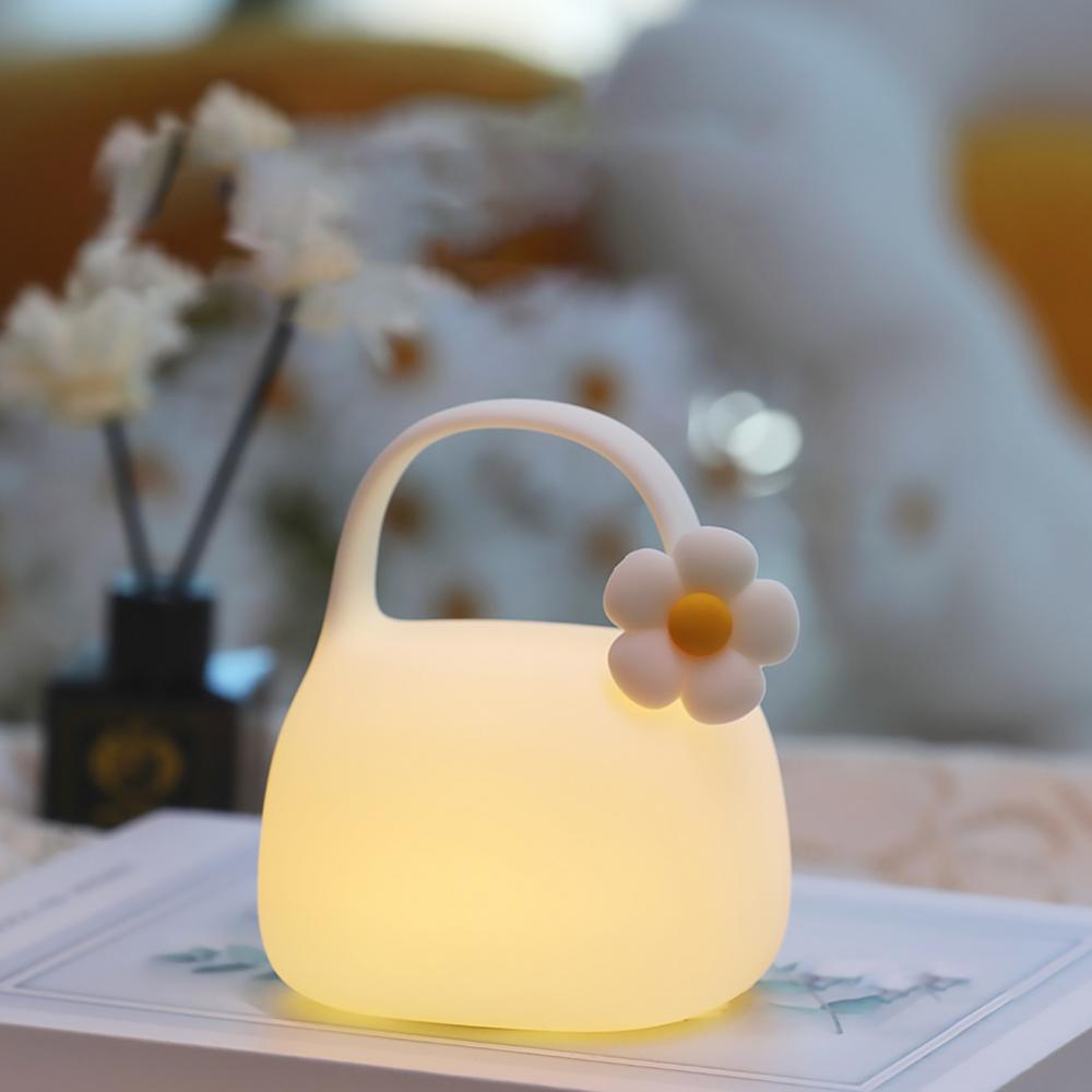 Bedside Lamp For Nursery Night Light Table Lamps In Tote Bag Styling Design Table Desk Lamp Touch-Sensitive Function For