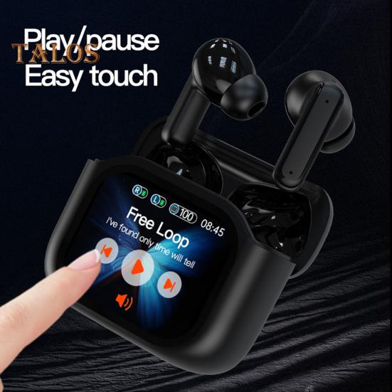 תרגום שפה אוזניות בקרת מגע תואמות בלוטות' 144 שפות מסך מגע LCD תוך אוזן בזמן אמת מתרגם