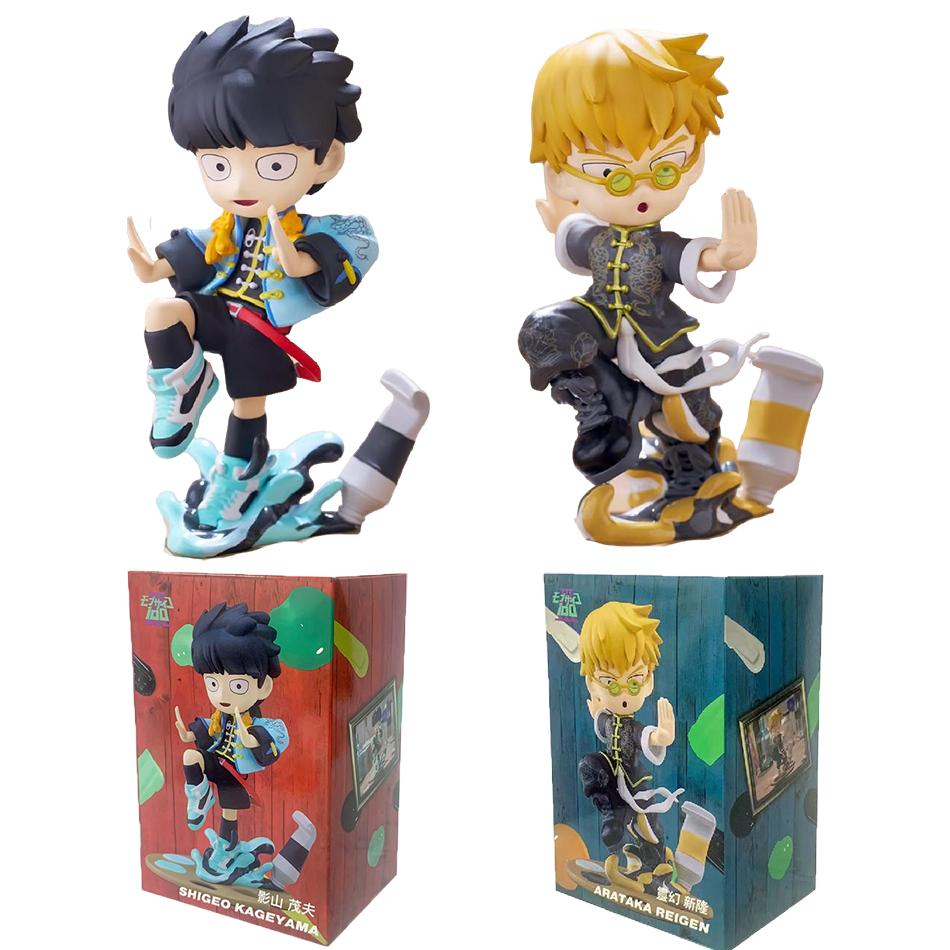 Anime Mob Psycho 100 Figures Gk Reigen Arataka Q Edition Kawaii Figurine Toy Model Doll Desktop Ornaments Collectible Toy
