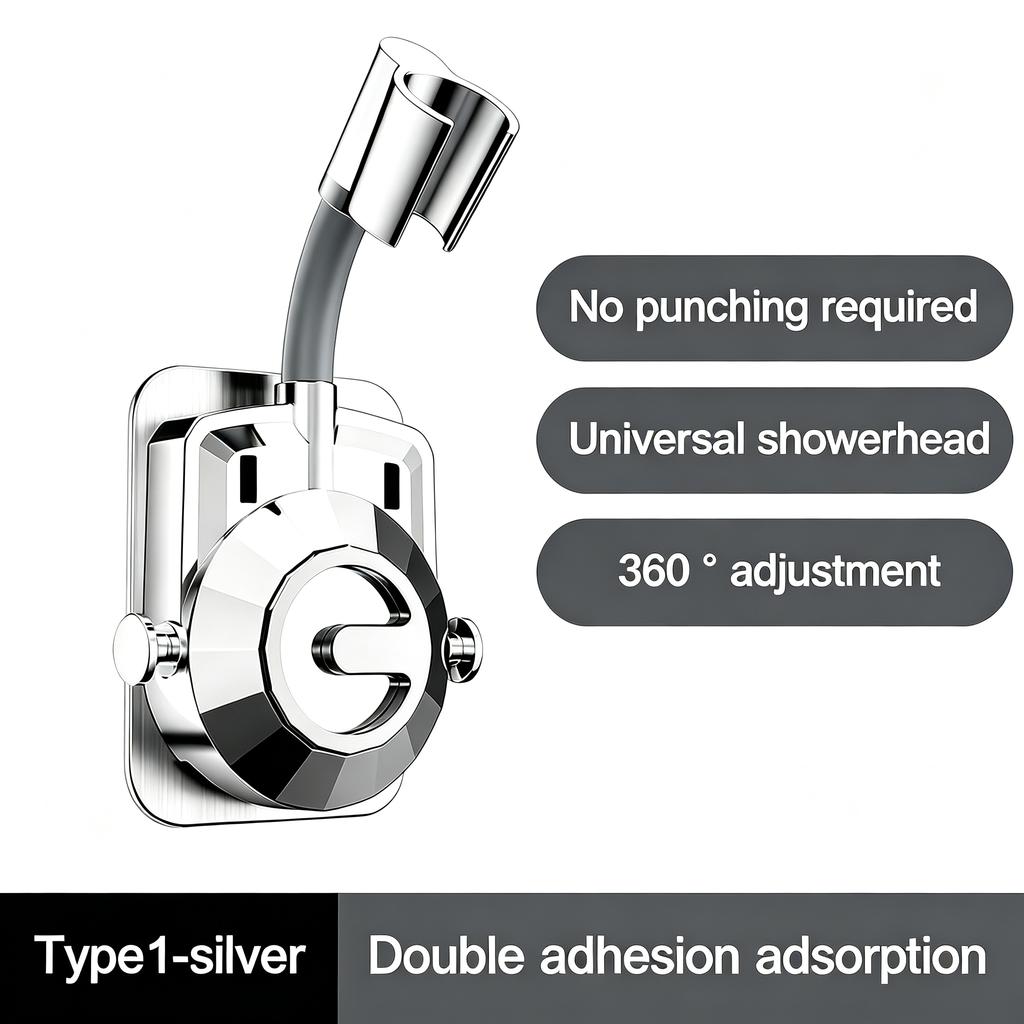 Adjustable Self-Adhesive Shower Head Holder Wall Mount Universal Showerhead Bracket Bathroom SPA Accessory