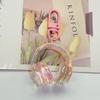 1 Piece Mobile Phone Chain Earphone Charm Backpack Hanging Decoration Cute Colorful 3D Earphones Pendant Keychain Gifts