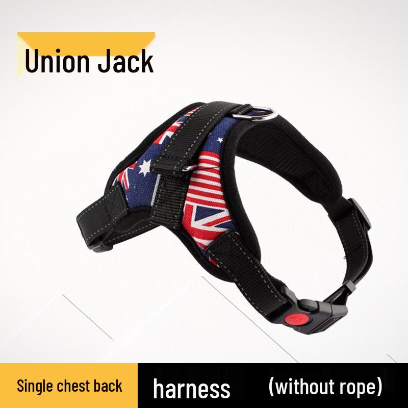 Reflective Rope Dog Leash & Harness for Small, Medium, Large Breeds