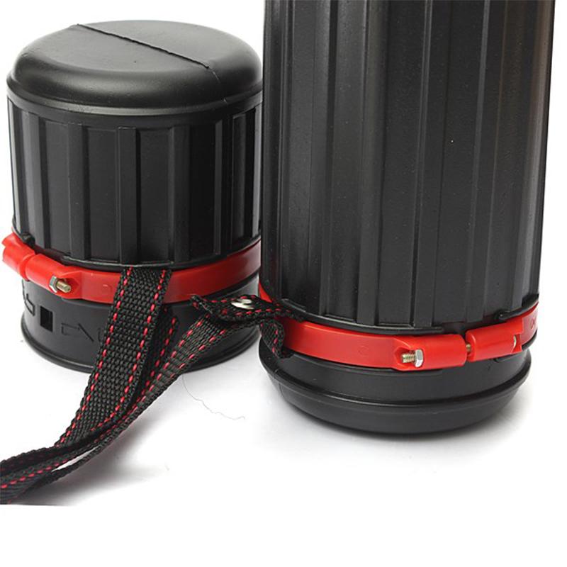 Portable Telescopic Archery Arrow Holder Plastic Quiver with Adjustable Back Strap for Hunting