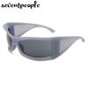 Oversized Square Sunglasses Women Punk Shield Sun Glasses For Men Streetwear Y2k Sunglass Unisex Outdoor Sports Goggle Male
