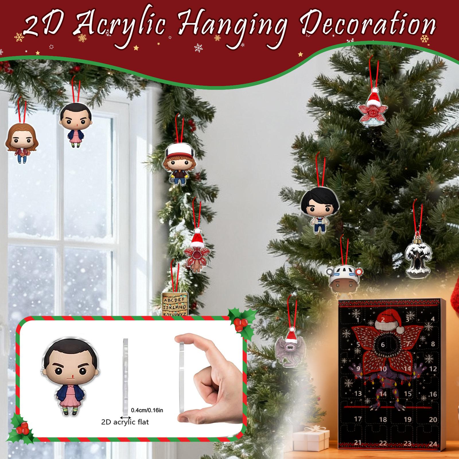 

Календарь ожидания включает 24 рождественских украшения. Календарь прибытия Обратный отсчет до Рождества One Size