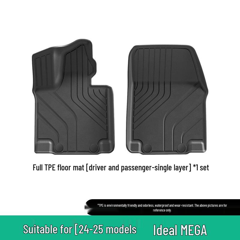 Eco-Friendly TPE Floor Mats for 2024-2025 Li Auto MEGA Car, Vehicle-Specific and Trunk Mats.
