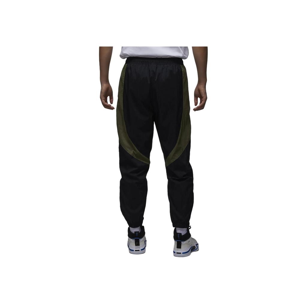 Jordan Sportovní Džem Vodotěsné Pohodlné Stylové Všestranné Retro Sportovní Ležérní Kalhoty Pánské kalhoty Černá Středně Olivově Zelená FN5851-011