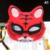 1ks Anime Fox Masky Half Face Cat Mask Masquerade Festival Party Cosplay Rekvizity