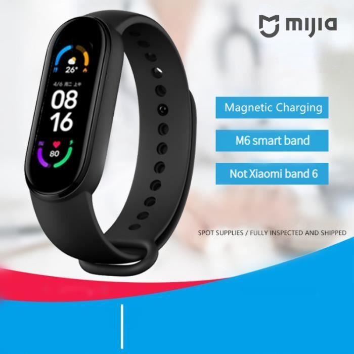 Montre connectée - Xiaomi - Mijia M6 - Noir - Podomètre - Moniteur de fréquence cardiaque