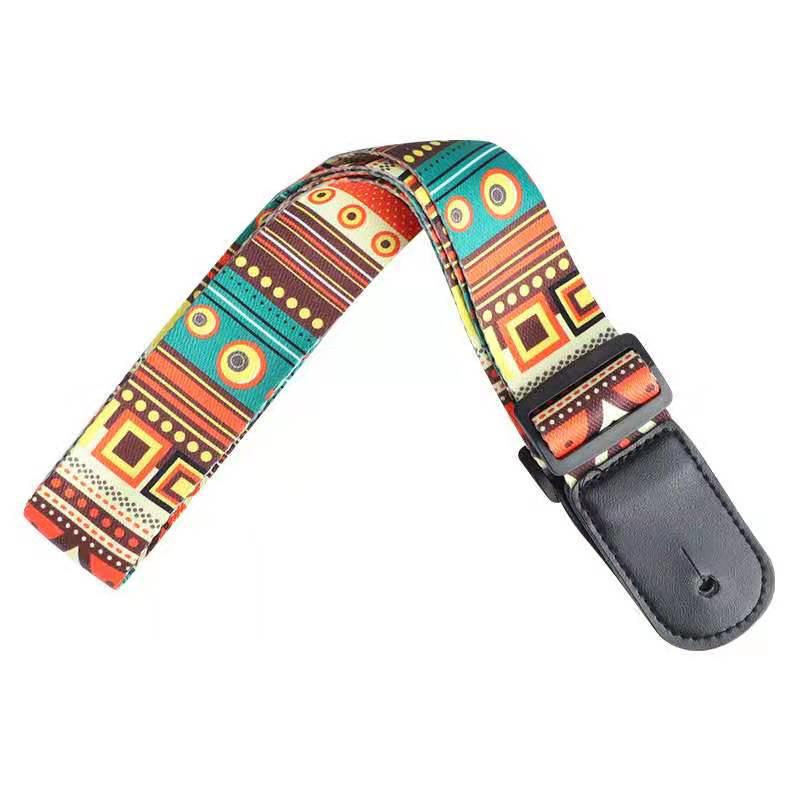 Etnický styl crossbody popruh na ukulele přes rameno s háčkem