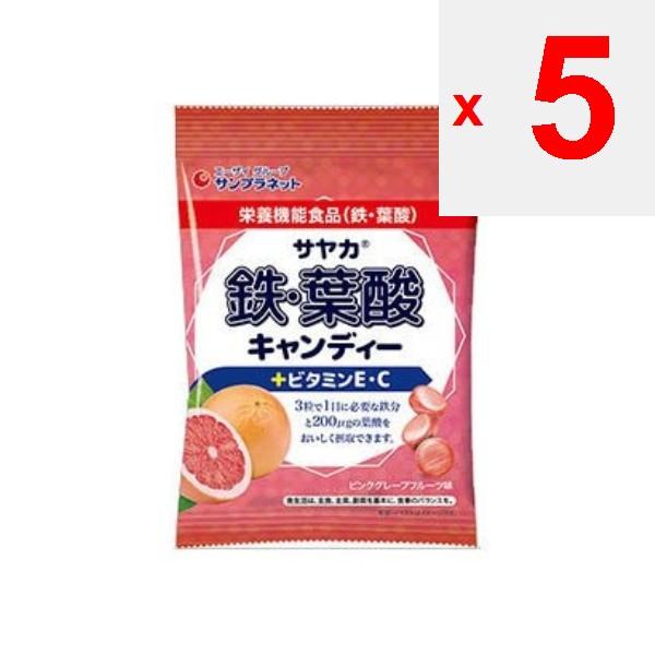 Sunplanet Iron and Folic Acid Candy, Pink Grapefruit Flavor 65gNutrition FactsNutrition Facts (per Nutrition FactsNutrition Facts (per 3 Capsules 12.3