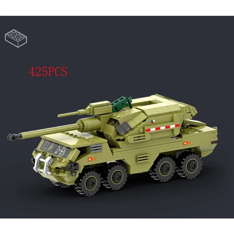 Military Vehicles Tank Sets SWAT Army City Police T34 Model Building Blocks DIY Brick Kids Toys Classic World War II WW2