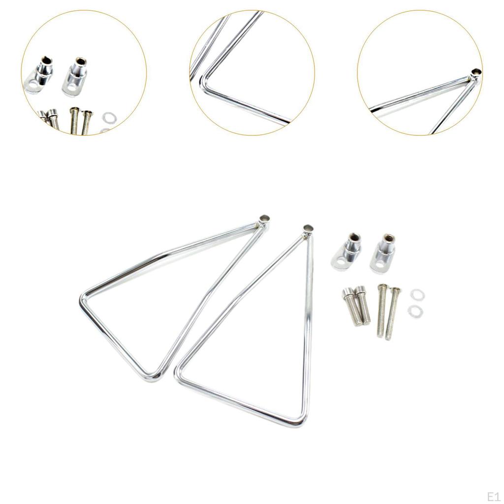 Skydd för sadelväskfästen Enkel installation 1 par fästen Järn Svingarm Ficka Robust