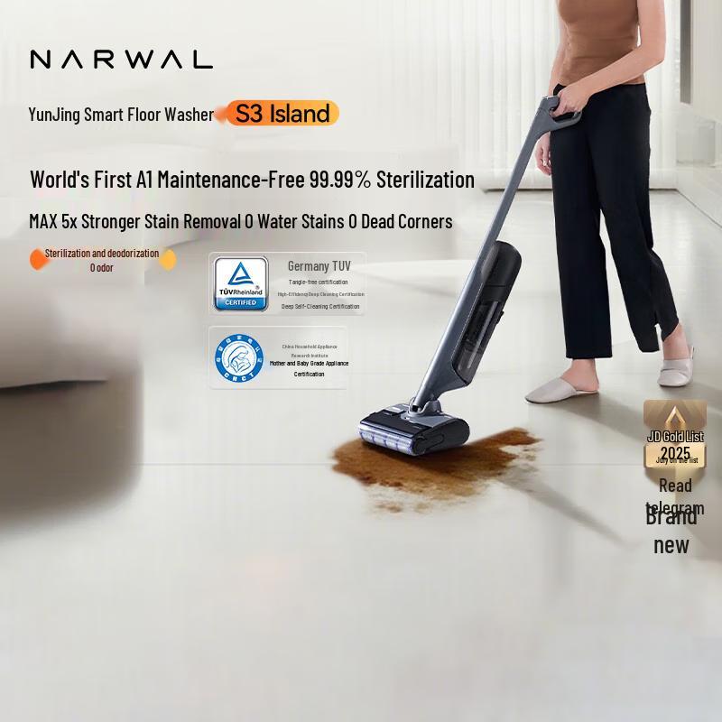 Narwal S3 Island Smart Self-Cleaning Wet Dry Vacuum
