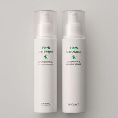 Herb Snail Skin Toner 120ml + Emulsion 120ml SET