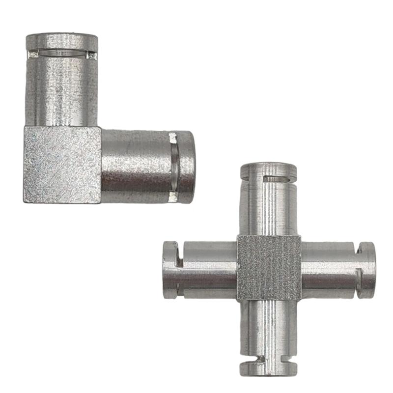 Heat Resistant Aluminum Water Pipe Adapters Coffee Machines I L T Shaped Boiler Hose Fittings Set