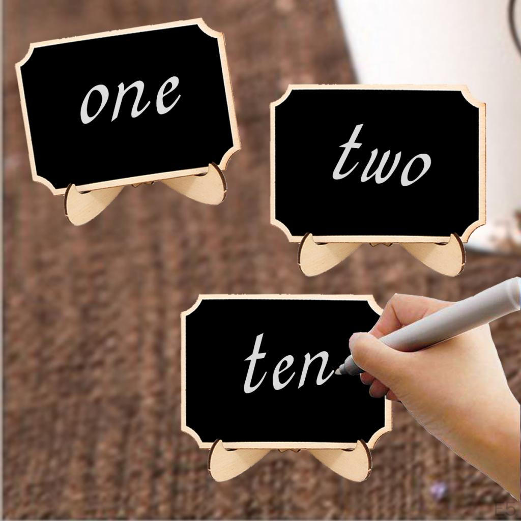 لوحة طاولة خشبية من السبورة، لوحة خشبية، بطاقات مكان بالطباشير