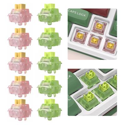 Comutator Silent Peach V3 Lubed Silent Lemon V3 Comutatoare Tastatură mecanică Linear Tactil 5Pin Hot swap PA66 Pre lubrifiat POM