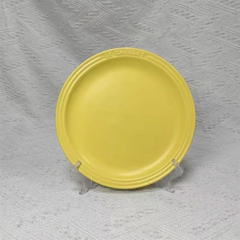 French Rainbow Underglaze Color Plate Vegetable 9-inch Ceramic 7-inch Vegetable PlateRainbow Color Western Food Trays