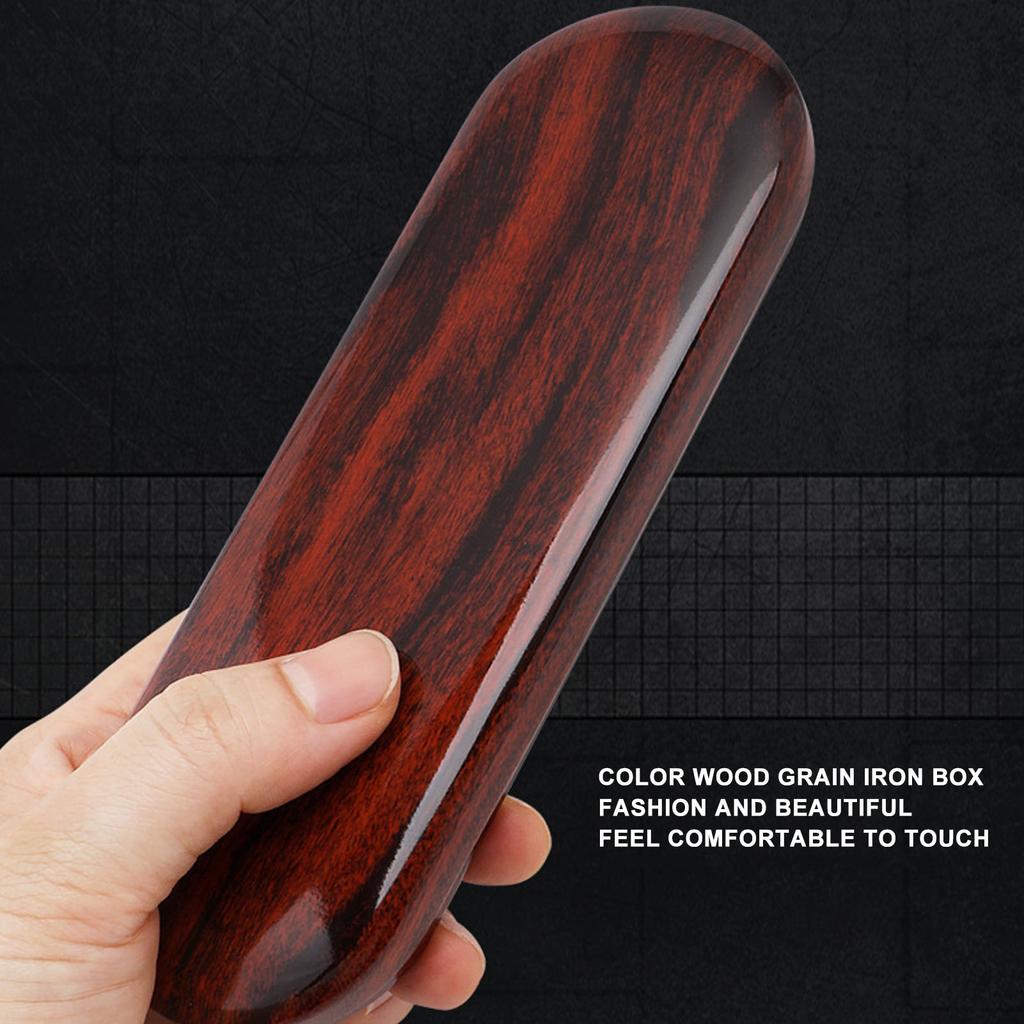 Rakapparat i rostfritt stål för förhårdnader, träfiberfil för fotfil, set med hård död hudborttagning och förvaringslåda för 10 blad