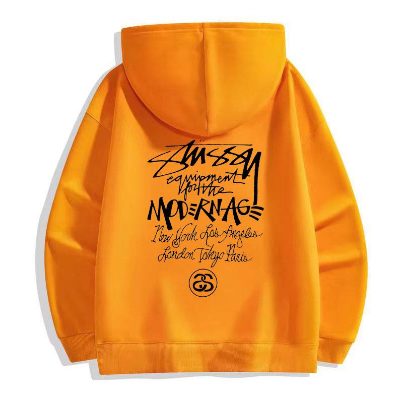 Stussy Sudadera con capucha para hombre y mujer, suéter grueso y