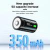 Cityork 3,7V Lithium CR2 Wiederaufladbare Batterie Kamera Entfernungsmesser Scheibenbremsschloss GPS Sicherheit Medizinisches Gerät + Kostenloses Typ-C-Kabel