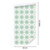 Wallpaper Basic Retro Checkered White and Mint 50x1000
