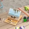 Wooden Table Easel Box with Storage Portable Folding Artist Easel, Natural