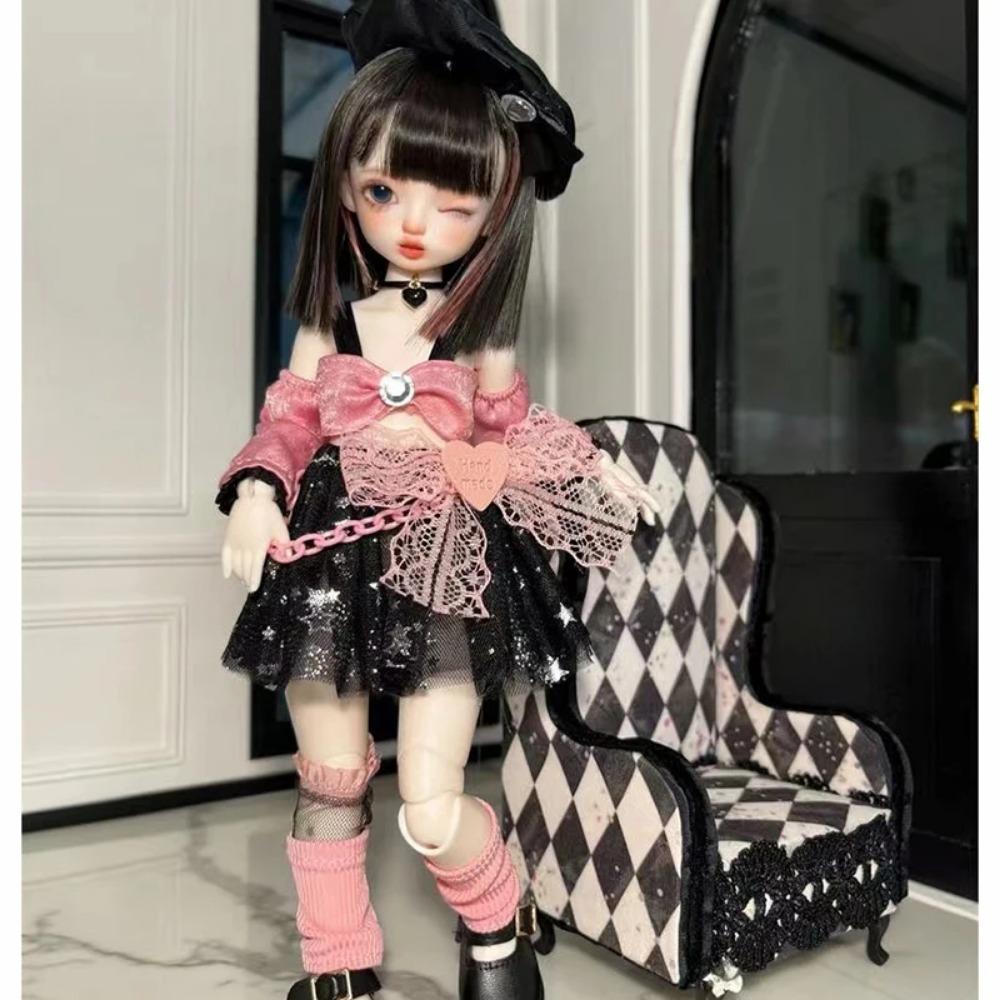 

Модная Милая Повседневная Одежда для Куклы 30 см 1/6 BJD Набор Наряда для Куклы Платье Принцессы Игрушка для Девочки Подарок Аксессуары для Куклы Праздничный Подарок