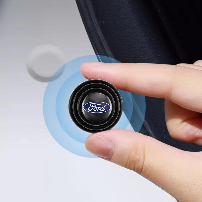 Silicone Car Door Shock Absorber Gasket Anti-collision Pad Stickers For Ford Focus Mk2 Mk3 Mk4 Fiesta Ranger Mondeo S-MAX Kuga