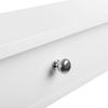 SONGMICS Floating Wall Shelf with 3 Drawers, Hallway Storage Shelf, 80 x 15 x 10 cm, Living Room, Bedroom, Kitchen, High Gloss Paint, White