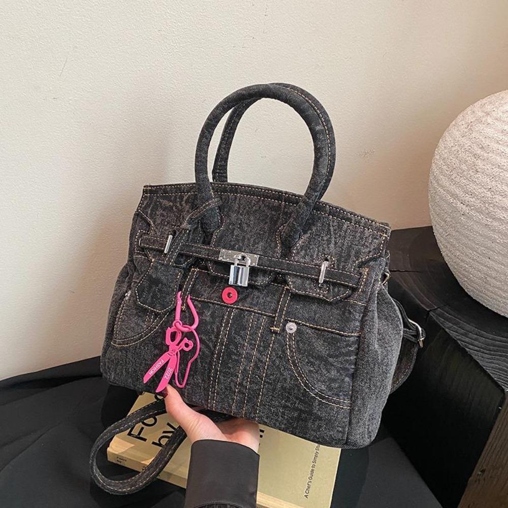 

Новая модная платиновая сумка Kelly, портативная, кроссбоди, пародия, пряжка-пина, ретро, старая, рваная, холщовая сумка для нищего 31*21*14