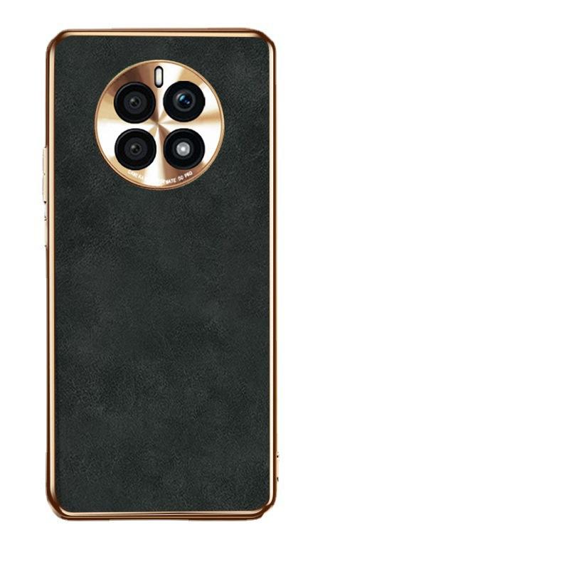 

Подходит для чехла для мобильного телефона Huawei Mate50pro, кожа овчины, гальваническое покрытие, полная защита от падений, Honor 80pro, металлический объектив, мужской Huawei Mate50Pro
