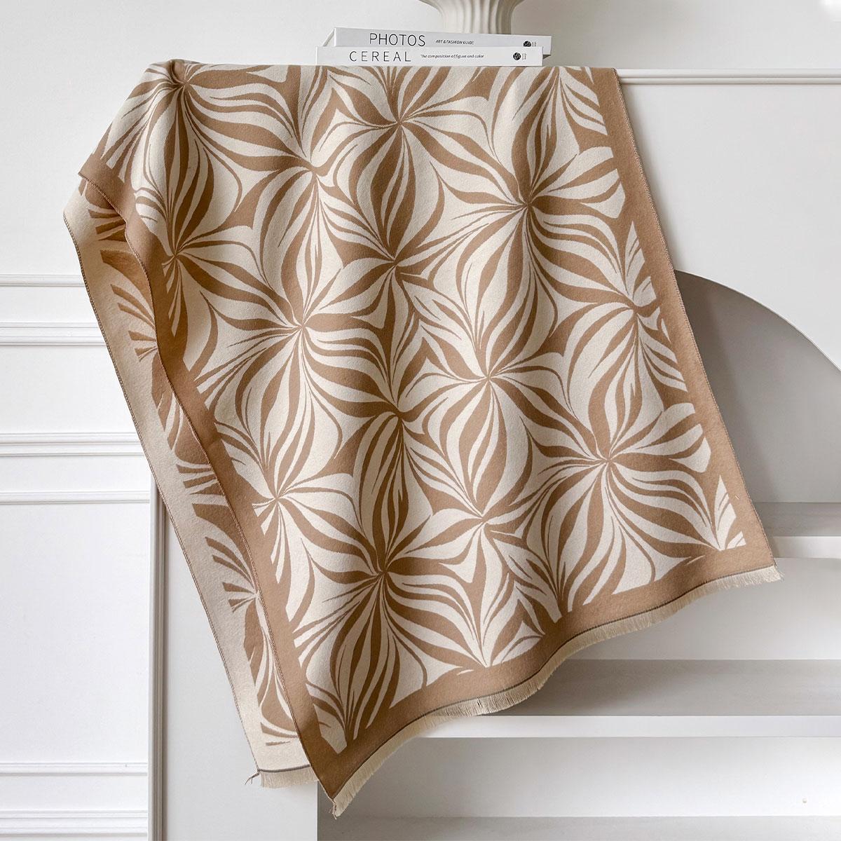 

New Cashmere Scarf Winter Women Pashmina Jacquard Shawls Warm Blanket Wraps Female Foulard Bandana Thick Scarves