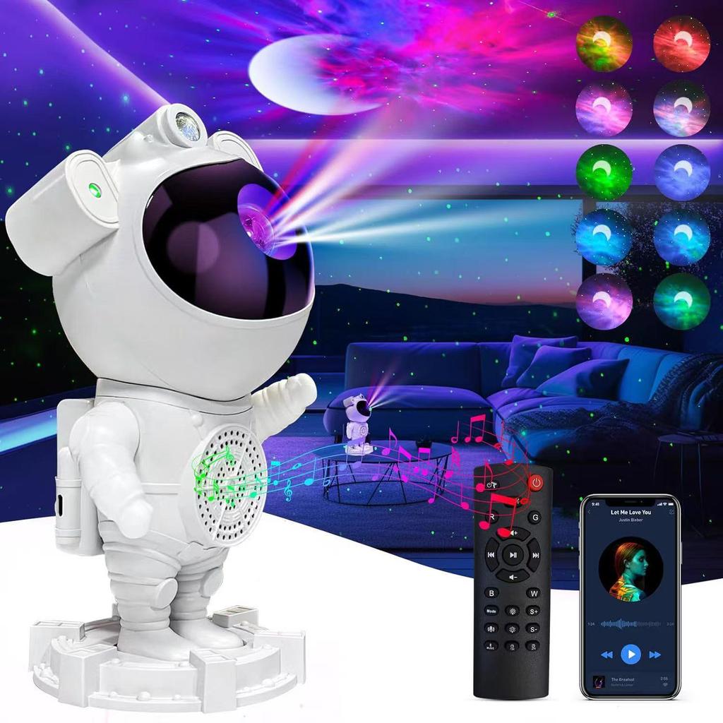 Sternenhimmel Astronaut Bluetooth-Lautsprecher & Projektor mit Superbass