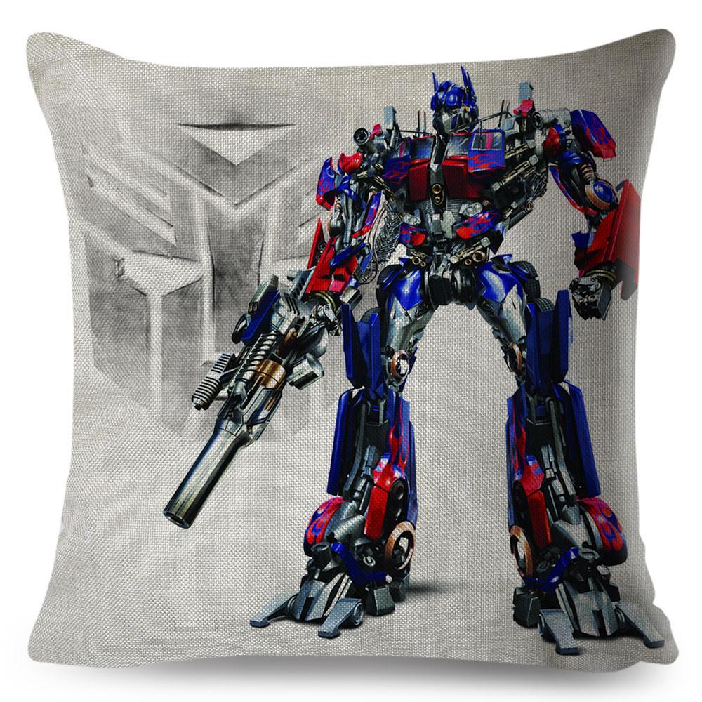 Classic Movie Pillowcase Cushion Cover for Sofa Home Car Decor Cartoon Transformation Polyester Pillow Case xcm
