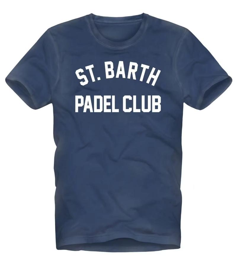 

MC2 Saint Barth Padel Peripheral Pattern Printing Summer Luxury Brand Cotton Men s and Women s T-shirts Short Sleeves Oversize 4XL