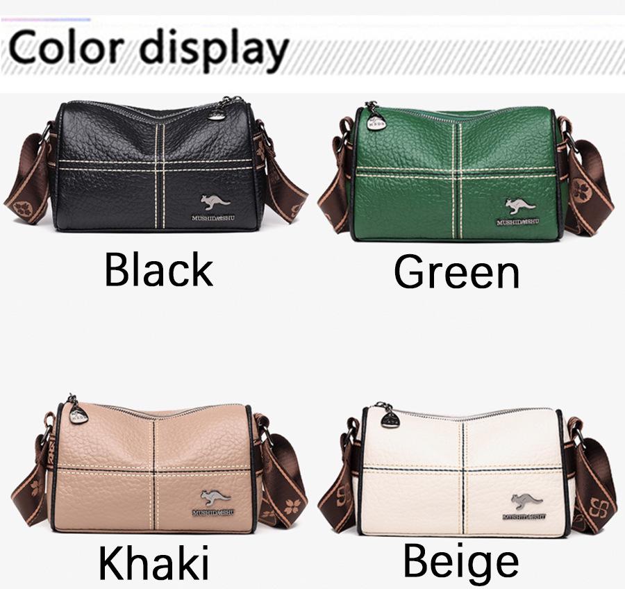 Women's Genuine Leather Crossbody Saddle Bag