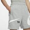Nike Sportswear Swoosh Logo Mid-Rise Elastic Polyester Cotton Casual Shorts Men Bottoms Grey DD5998-063