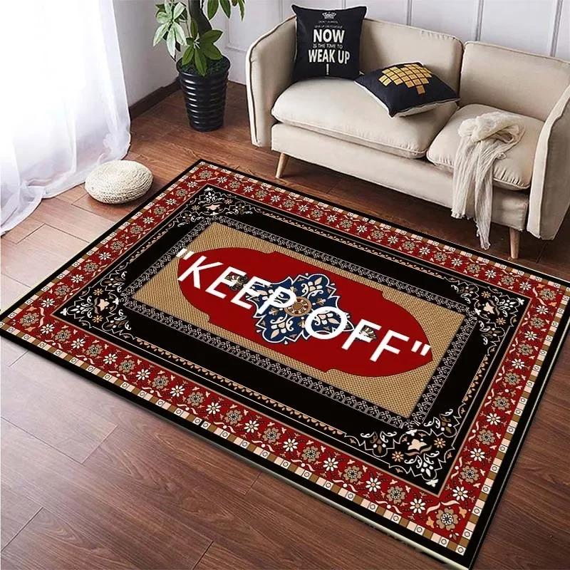 “Keep Off' Living Room Carpet Luxury Decor Rugs  Home Leisure Area Anti-slip Rug Indoor Extrance Doormat Bedside Soft Foot Mats