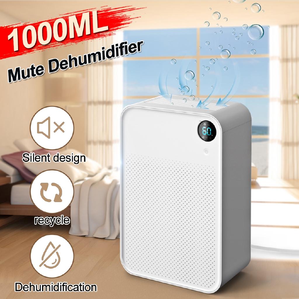 1L Adjutable Auto Dry Sleep Modes Home Dehumidifier Air Dryer Moisture Absorber Electric Cooling Dryer Bedroom Kitchen